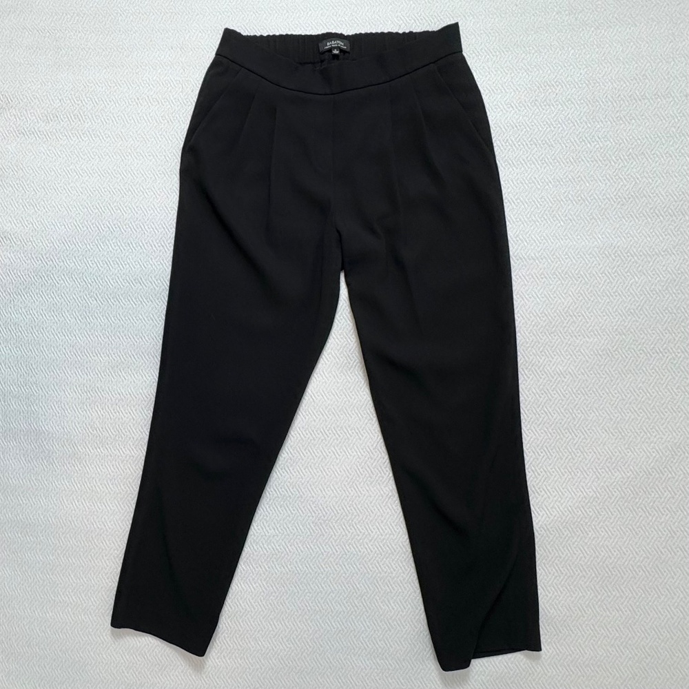 Babaton Crepe Dress Pants Crop Ankle Length in Black, Women's Size 0